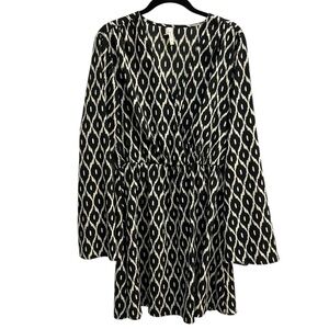 Live 4 Truth Faux Wrap Abstract Print Women’s Long Sleeve Dress Size 1X
